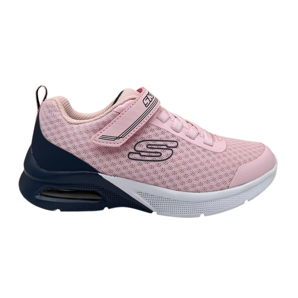 Skechers Youth Big Girl Athletic Slip-on Sneaker Size 1 Light Pink Gray Shoes - Picture 2 of 12